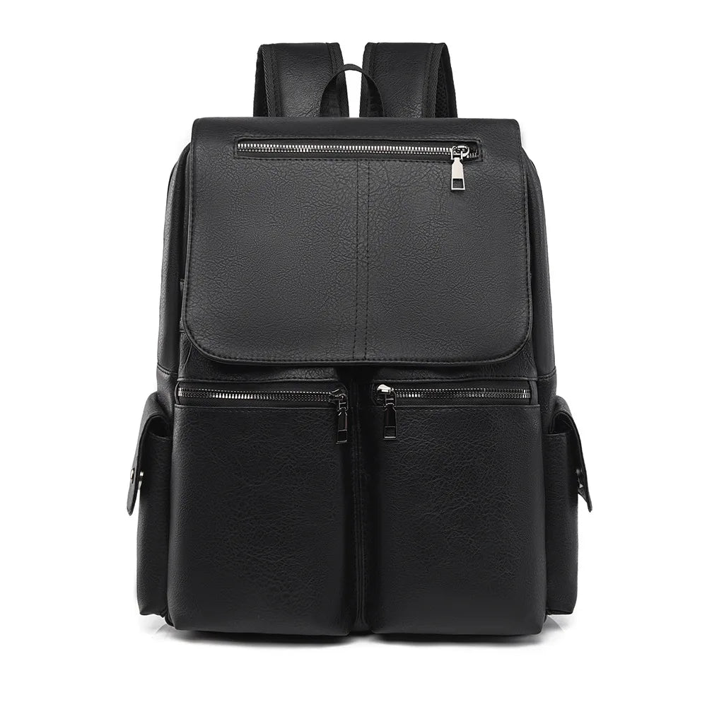 Leather-Look Everyday Backpack