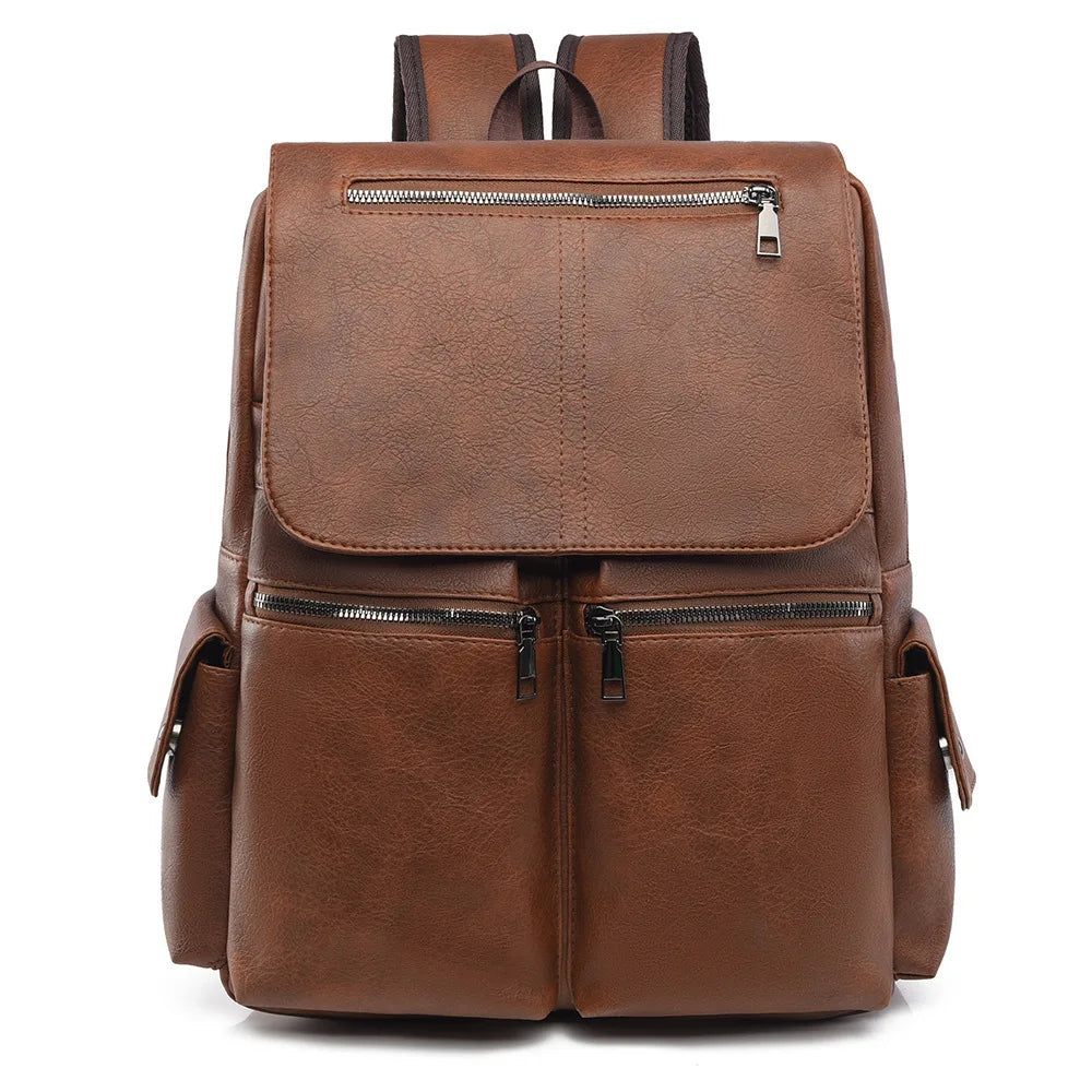 Leather-Look Everyday Backpack