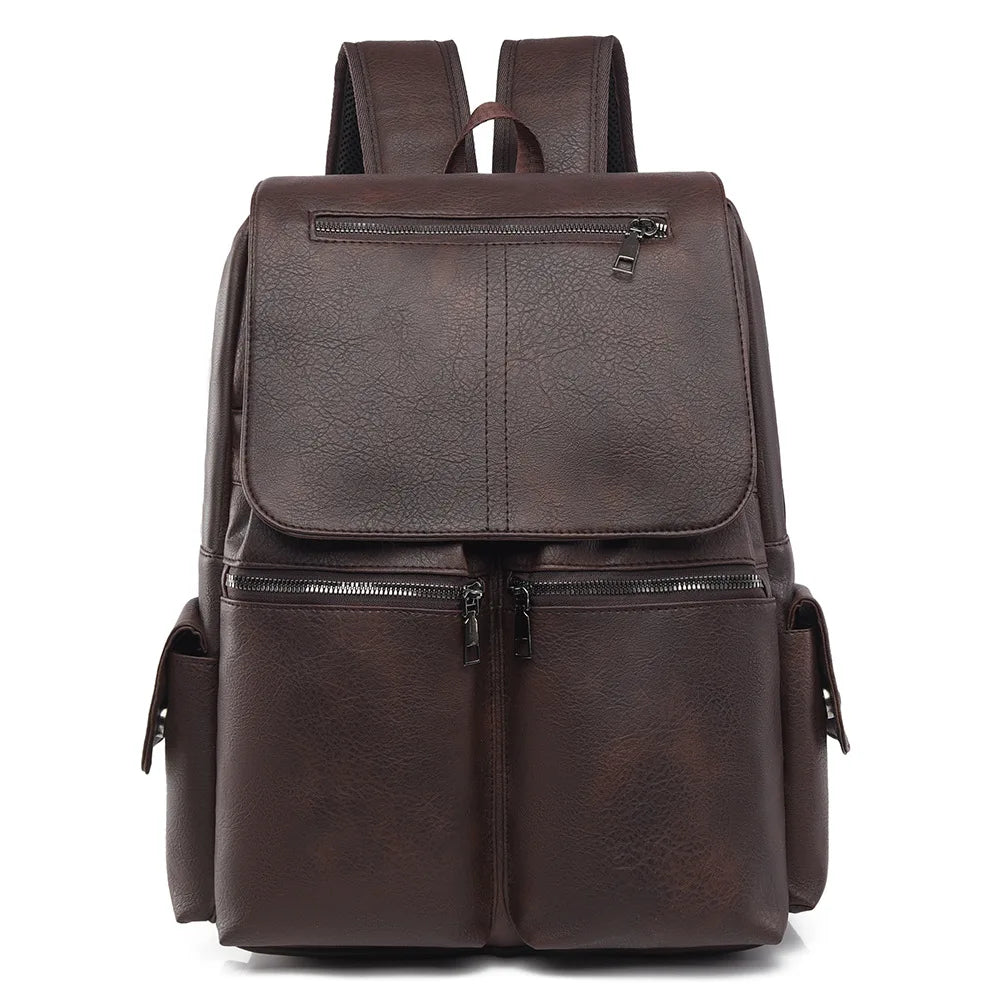 Leather-Look Everyday Backpack